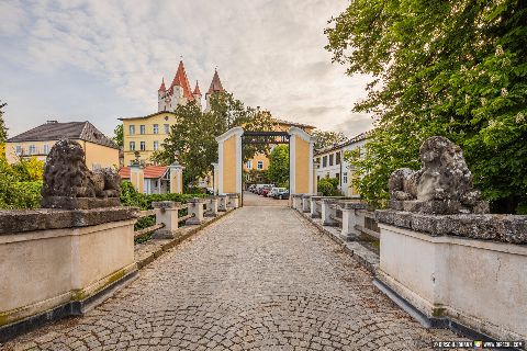 Gemeinde Haag Landkreis Mühldorf Zugang Schlossturm Burg Turm (Dirschl Johann) Deutschland MÜ